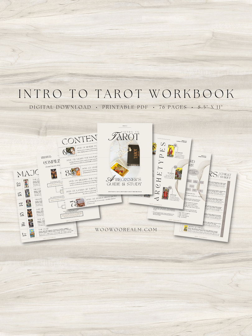 Intro to Tarot Workbook (76 Pages)